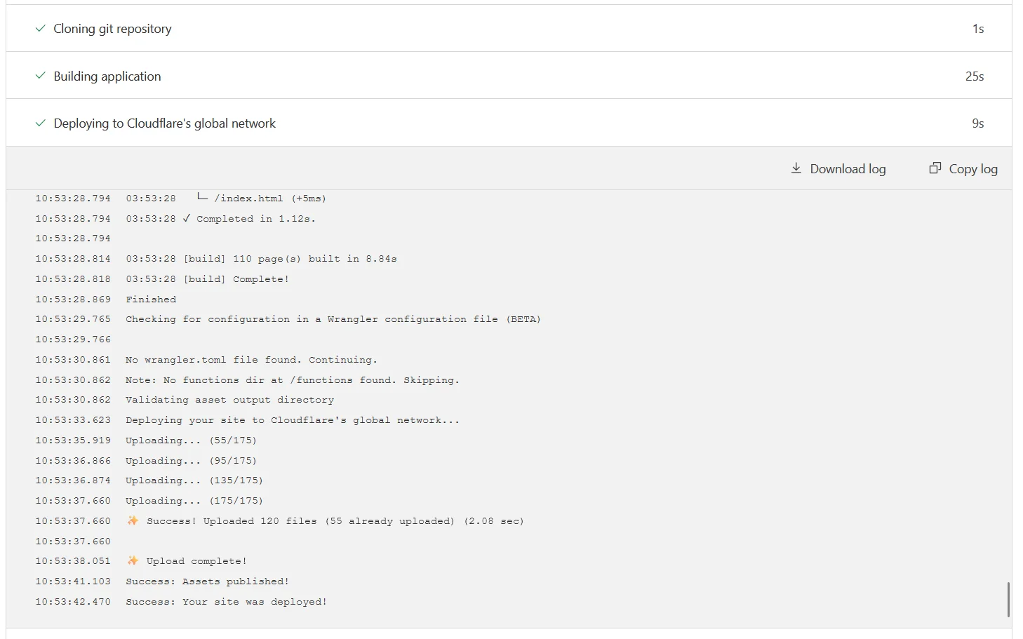 cloudflrae-deploy-success